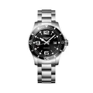 론진 L3.730.4.56.6 하이드로 콘퀘스트 남성 메탈 쿼츠 39mm