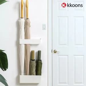 무타공 부착식 우산꽂이 현관 벽 사각 우산걸이 거치대