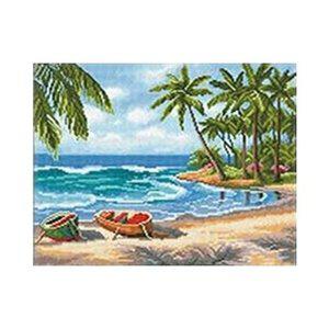 [기타]DIY 보석십자수 풍경시리즈 야자수와 해변 40X50_20722199
