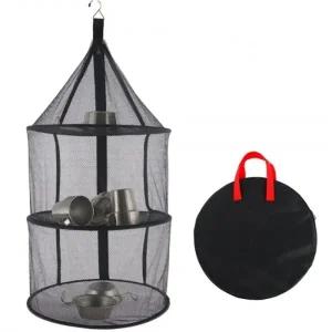 캠핑 3단 메쉬 식기 건조망