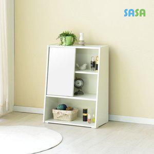 [SASA]사사가구 루니아 슬라이딩 좌식거울 수납 화장대