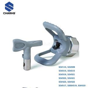 에어리스 팁 및 가드 세트 베이스 노즐 홀더 페인트 분무기 에어브러시 건 209 319/519