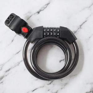 [MENP7VLK_53D1]번호키 자전거자물쇠 (투명블랙) (120)