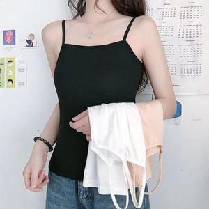 끈나시 캐미솔 데일리 흰나시 이너 클래식 검정 브라