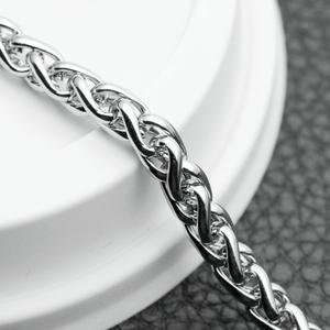 용골디자인 써지컬스틸체인줄 인체무해목걸이줄 남성목걸이제작 5mm 실버