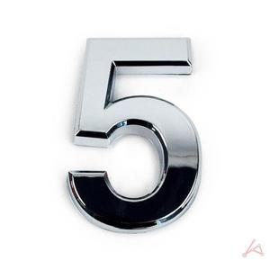 방번호 레터모던링 숫자 스티커 이니셜 라벨 5 70mm