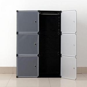 DIY 복합세련 선반 수납장(4칸) (70x105cm)/ 조립식 옷장