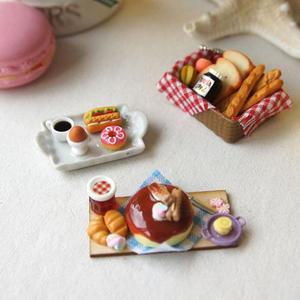 브런치 미니유니어처 세트 1P 인형 데코 소품 장식 꾸미기