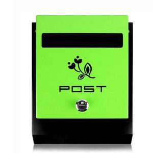 가정집 펜션심플 개인 사물함 벽걸이 편지함 우체통 그린