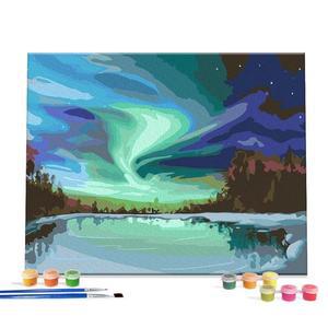 페인팅 캔버러블스 명화 밤하늘의 오로라 40X50