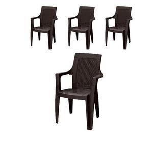 커피숍 카페유니 야외테이블용 플라스틱 의자 X 4개입