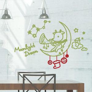 그래픽스티커세련 문라이트 루돌프스티커-소형 WBWG111