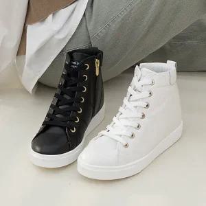 (국내제작)티안나는 6cm키높이 속굽 하이탑 스니커즈 운동화