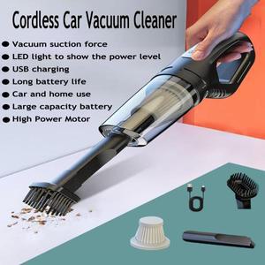 강력한 자동차 진공 청소기 무선 휴대용 USB 충전식 가정용