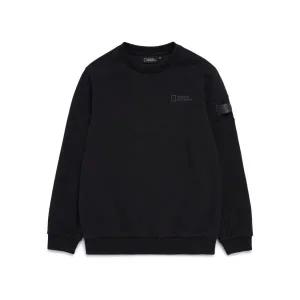 [내셔널지오그래픽 키즈] K221USW210 블루핀 로고 맨투맨 CARBONBLACK 311987