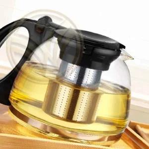 위너샵스 핸들킹 내열유리 차포트 1.1L 유리티포트 약탕기 우드핸들