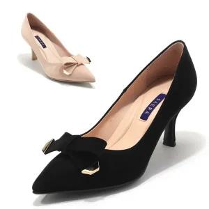 갤러리아 세라 여성 수제화 사틴 소가죽 펌프스 구두 스틸레토힐 S24P021 컬