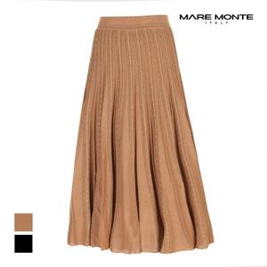 [마레몬떼] 펀칭 플리츠 니트롱스커트_M215MSK10P0