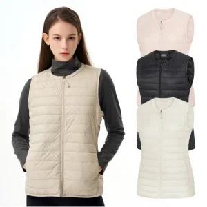 콜핑 카라리스 이너 내피 웰론 여자 겨울 경량 패딩 조끼