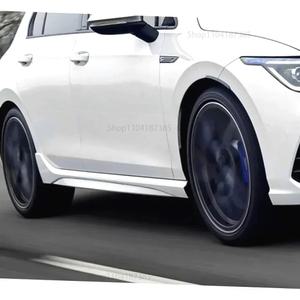 폭스바겐 골프 8 R라인 사이드 스커트 수정 측면 보호 ABS 장식 19-23 호환