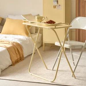 [모던하우스(가구)] 모던하우스 데일리 컬러플 접이식 테이블 버터 CF0624008