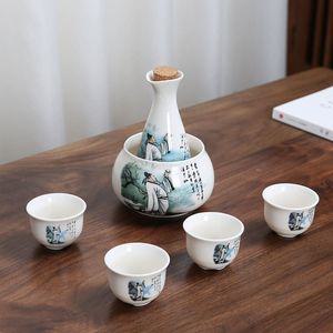 사케중탕 온주기 술잔세트 세트 워머 일식 도쿠리 중탕