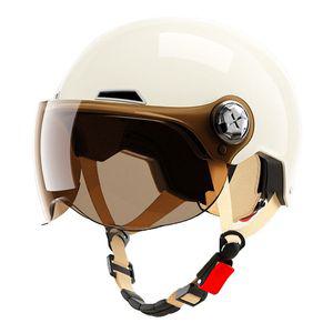 자토바이헬멧 오픈페이스 전동 흰색 퀵보드 하이바 오토바이 바이크 스쿠터 여름 반모헬멧