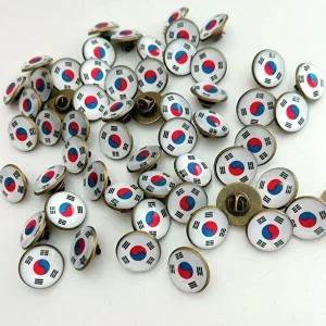 태극기 뱃지 경축일 브로치 선물 기념일 핀-WEAAC97