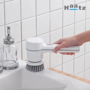 [하츠]IPX7 방수등급 C타입 충전용 초강력 욕실청소기 바스버디 CEB-131F + 브러시 6종