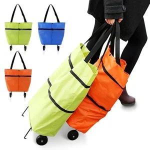 바퀴달린 시장바구니 핸드카트 장바구니 캐리어카트-WFHQYV0