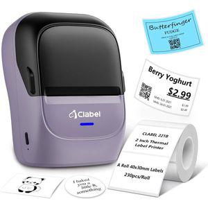 CLABEL 테이프가 있는 라벨 메이커 기계: 221B 잉크 없는 프린터 소매 학교 사무복용 휴대폰 PC와 호환되는