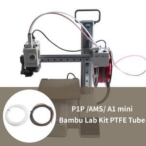 3D 압출기 75MM P1P 5MM 보우덴 멘트 BAMBU AMS 튜브 ID2 테프론토 미니 A1 프린터 부품 파이프 OD4MM