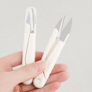 고품질 실밥제거 쪽가위 안전캡 휴대용 실밥가위 원단 뜨개질 휴대용쪽가위 원단가위 휴대용가위 (WFHTQS6)