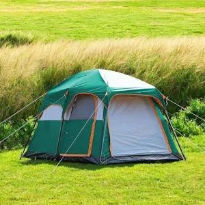 게더릭 6인용 캠핑 거실형 텐트 (그린)-WFHSD5K