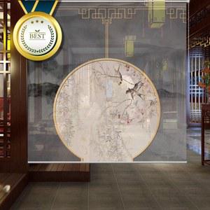 가림막 한지 소나무 앤틱 블라인드 커튼 전통 빈티지 커텐 걸이