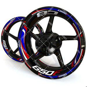 반사 혼다 CB650F 휠 스티커 CB 650F 로고 오토바이 림 데칼 세트