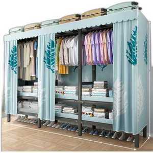 조립식 드레스룸 랙 행거 간이 선반 고정식 시스템
