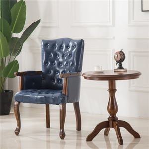 미등센츄리 의자 미국식 원목 서재 복고풍 유럽식 1인용 식탁 커피숍 휴식 컴퓨터 팔걸이 라운지