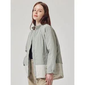 [하프클럽/샤트렌]민트그린 데일리 투톤 배색 자켓 HCCSJP201