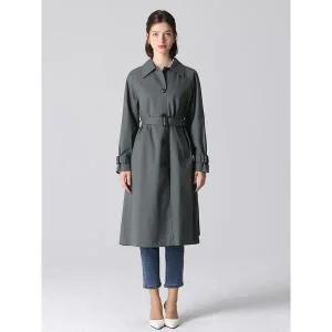 [하프클럽/]케이트 코튼 싱글 트렌치코트 (택가격 398000원)