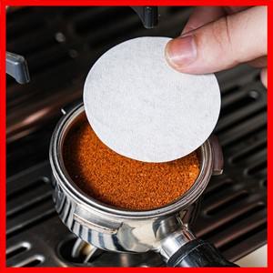 에스프레소 메이커용 커피 필터 종이 교체 팩 원형 보조 커피 머신 필터 종이 51mm 58mm 100 개