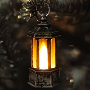 LED오너먼트 트리장식LED조명 랜턴모양무드등 미니키링조명 빈티지