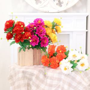 고급 인테리어 장식 산소조화 동백꽃 엘라티올로즈 꽃다발