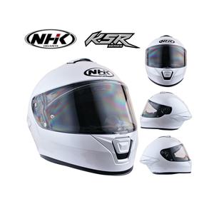 NHK K5R 풀페이스 오토바이헬멧 스타화이트 바이크 통풍 경량 헬멧 하이바