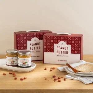[롯데백화점]옳곡 땅콩버터 선물세트(스무스200g+크런치200g+버터나이프 슬림)
