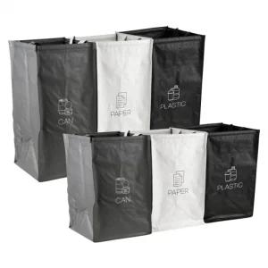 3단 타포린백 재활용 분리수거함 3종 1세트
