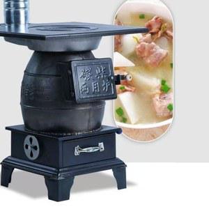 캠핑 무쇠난로 철제 정원 주물 화목 가정용 빈티지 야외