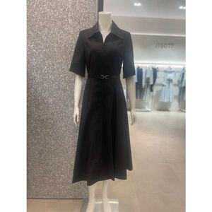 [지고트][JR5E0OP093 ]와이드 카라 짚업 벨티드 원피스 J[35203249]