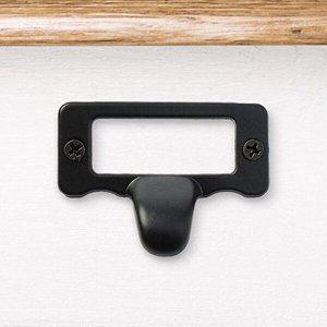 [브이와이][VCMPXFOW]이름표 스티커 블랙 라벨 서랍장손잡이 10개