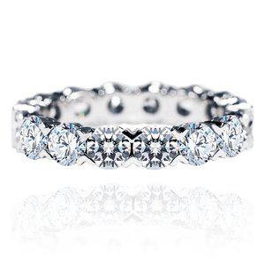 [하나다이아몬드]2부 랩 다이아몬드 14k 18k 풀 이터너티 V프롱 프로포즈 데일리 반지 유니스 HNDLDR045